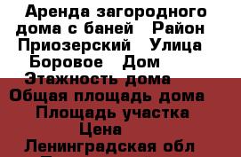  Аренда загородного дома с баней › Район ­ Приозерский › Улица ­ Боровое › Дом ­ 43 › Этажность дома ­ 1 › Общая площадь дома ­ 36 › Площадь участка ­ 1 000 › Цена ­ 2 000 - Ленинградская обл., Приозерский р-н, Боровое п. Недвижимость » Дома, коттеджи, дачи аренда   